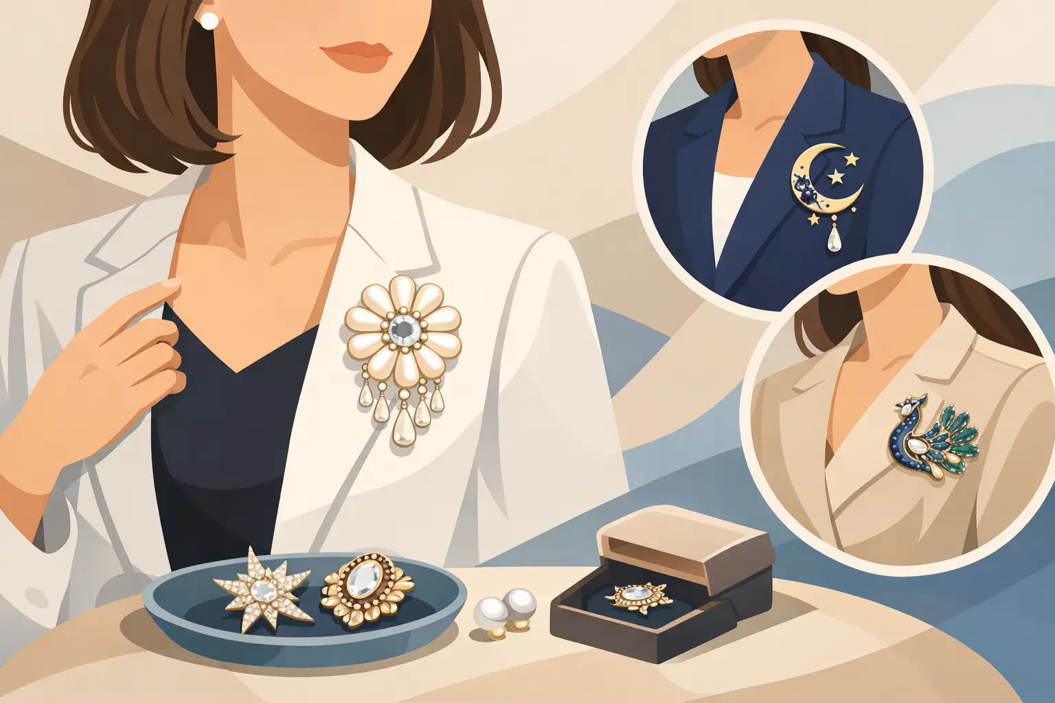 How to Wear Statement Brooches Well