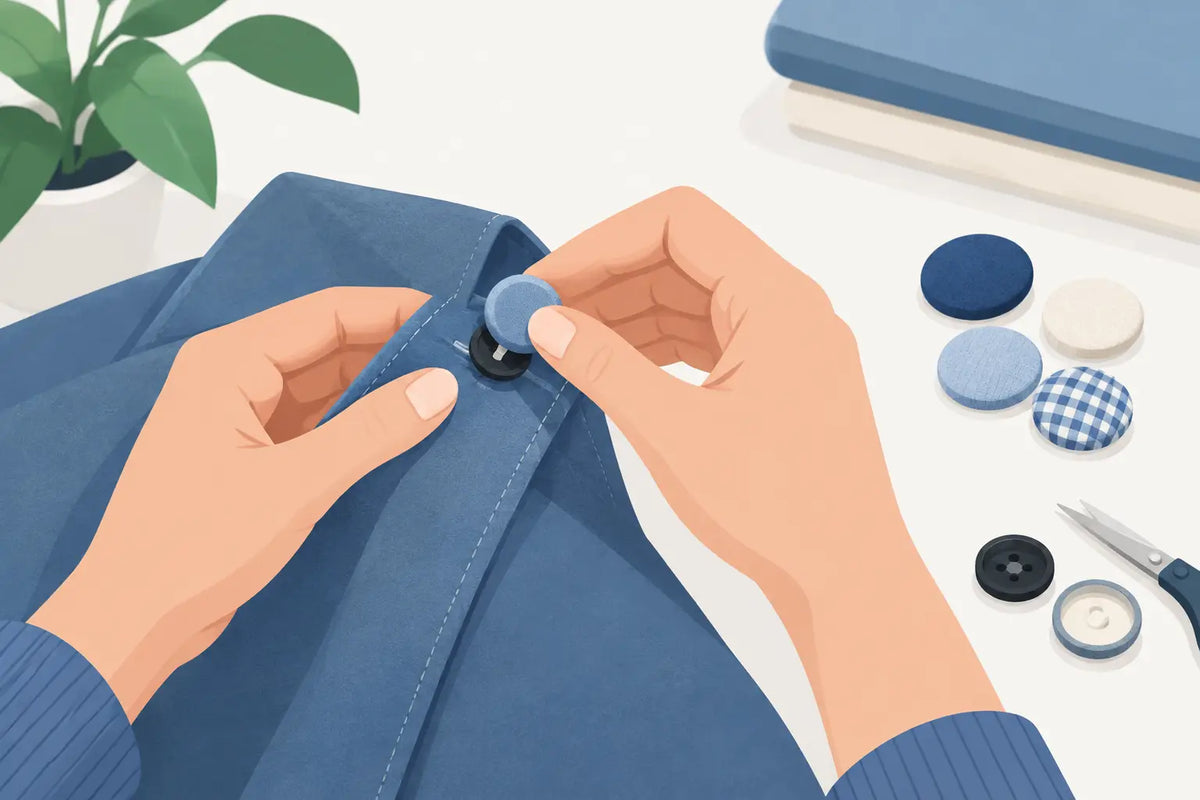 How to Fasten Button Covers Without Fuss