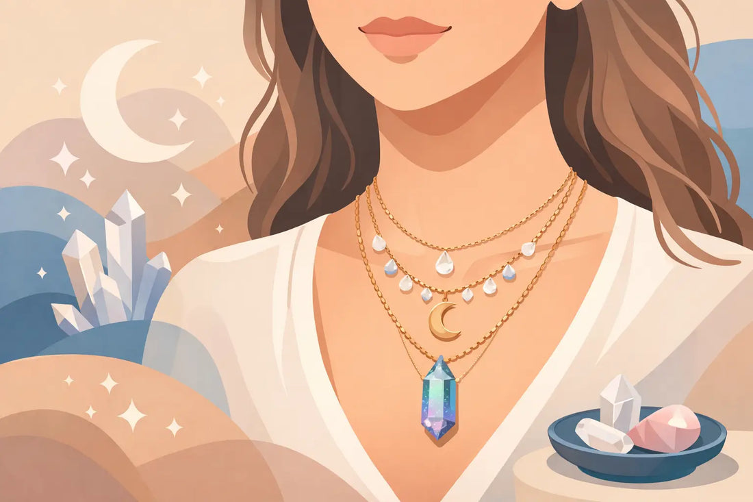 How to Layer Crystal Necklaces Beautifully