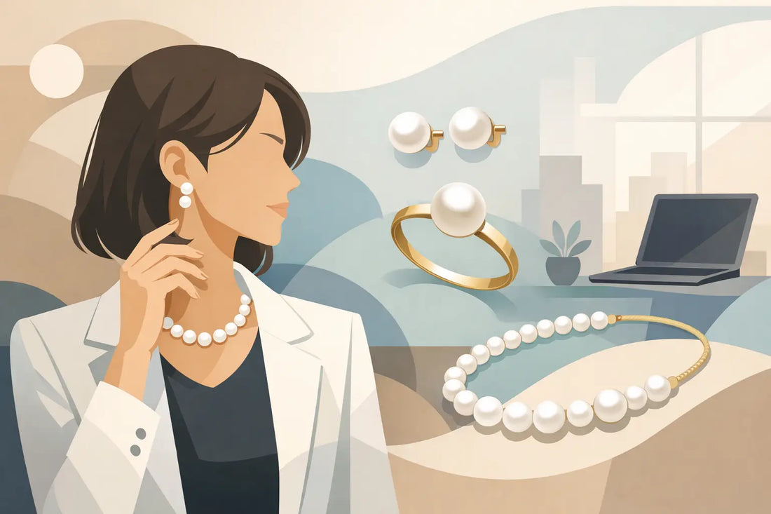 Pearl Jewelry for Workwear That Feels Modern