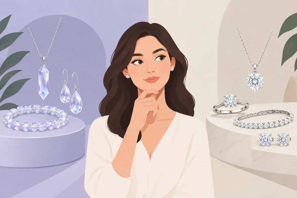Crystal Jewelry vs Diamonds: Which Feels Like You?