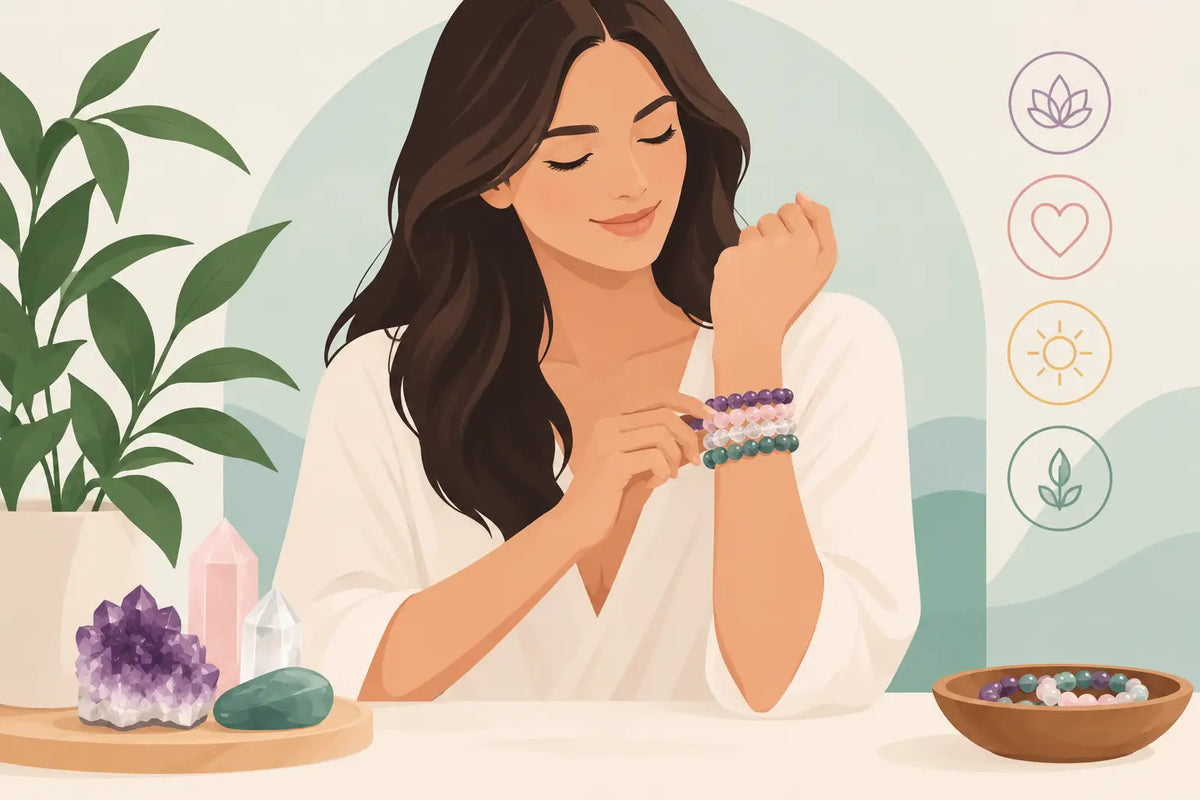 How to Wear Crystal Bracelets With Intention