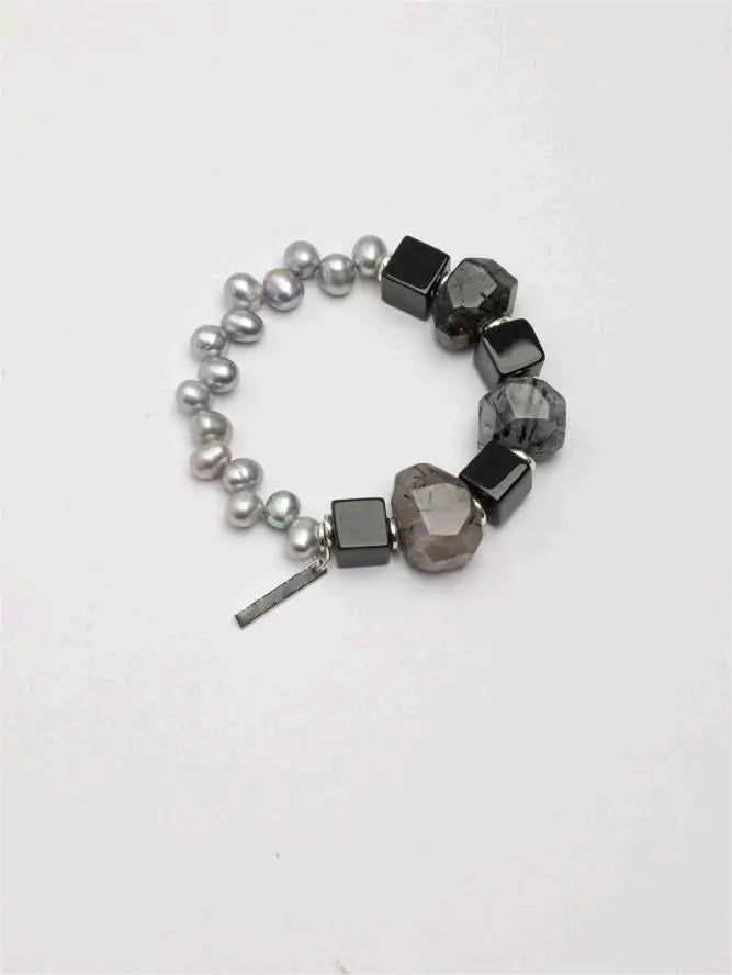 The Obsidian Arch Bracelet Miya Atelier