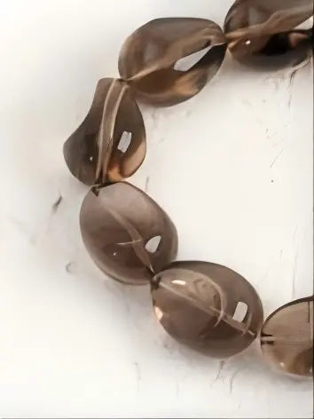 The Agarwood & Smoky Quartz Bracelet Miya Atelier