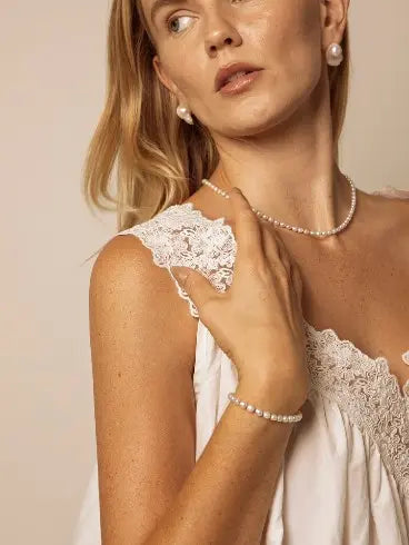 Freshwater Rice Pearl Bracelet Miya Atelier