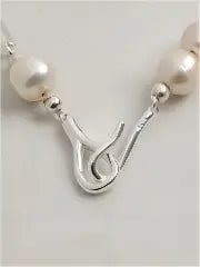 Silver Chain & Moon Drop Necklace Miya Atelier