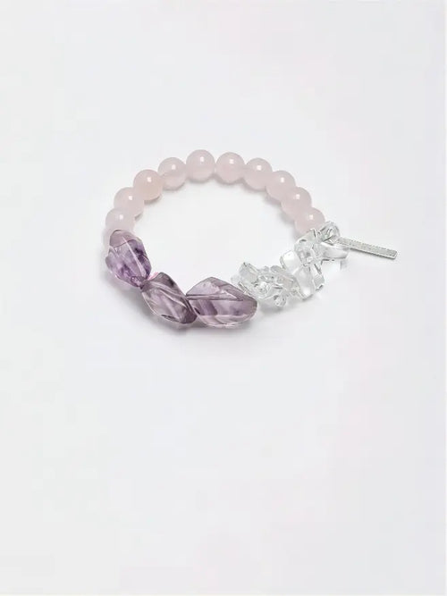 Amethyst & Rose Quartz Bracelet Miya Atelier