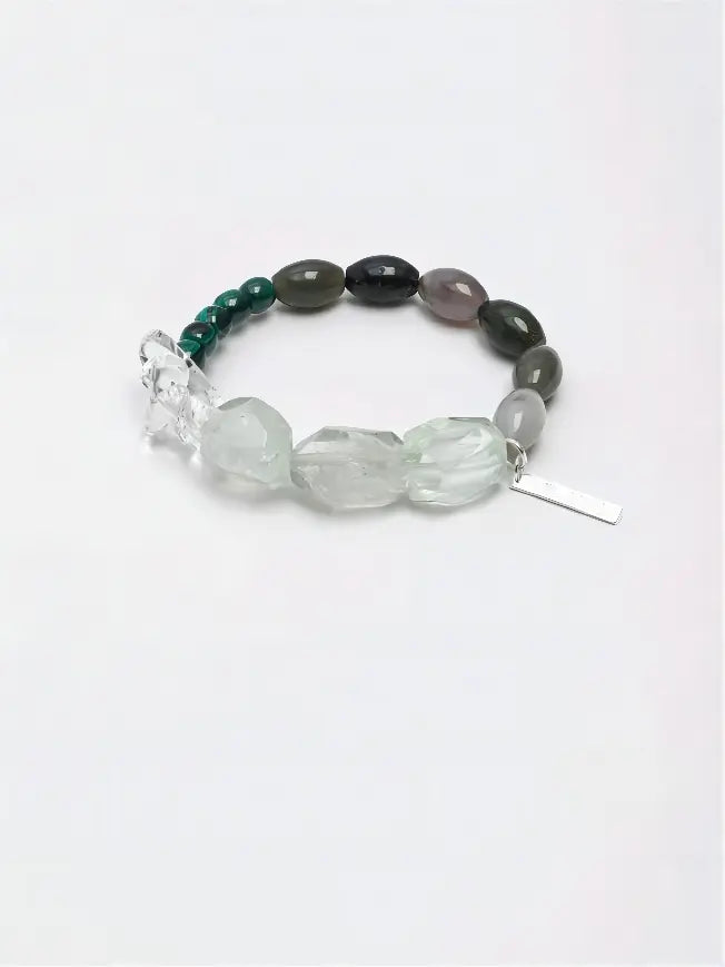 Verdant Crystal & Deep Translucence Bracelet Miya Atelier