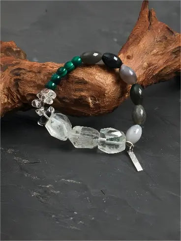 Verdant Crystal & Deep Translucence Bracelet Miya Atelier
