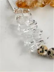 Golden Amber & Speckled Citrine Bracelet Miya Atelier