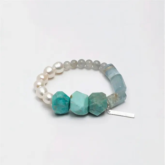 Verdant & Moon Pearl Bracelet Miya Atelier