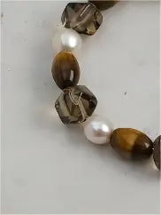 Tiger Grain & Smoky Moon Bracelet Miya Atelier