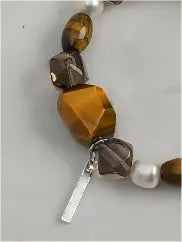 Tiger Grain & Smoky Moon Bracelet Miya Atelier