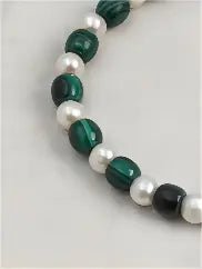 Jade Vein & Moon Agarwood Bracelet Miya Atelier