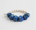 Blue Amber Bracelet Miya Atelier