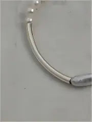 Moon Wraps & Silver Circle Bracelet Miya Atelier