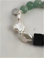 Jade Glow & Moon Crystal Bracelet Miya Atelier