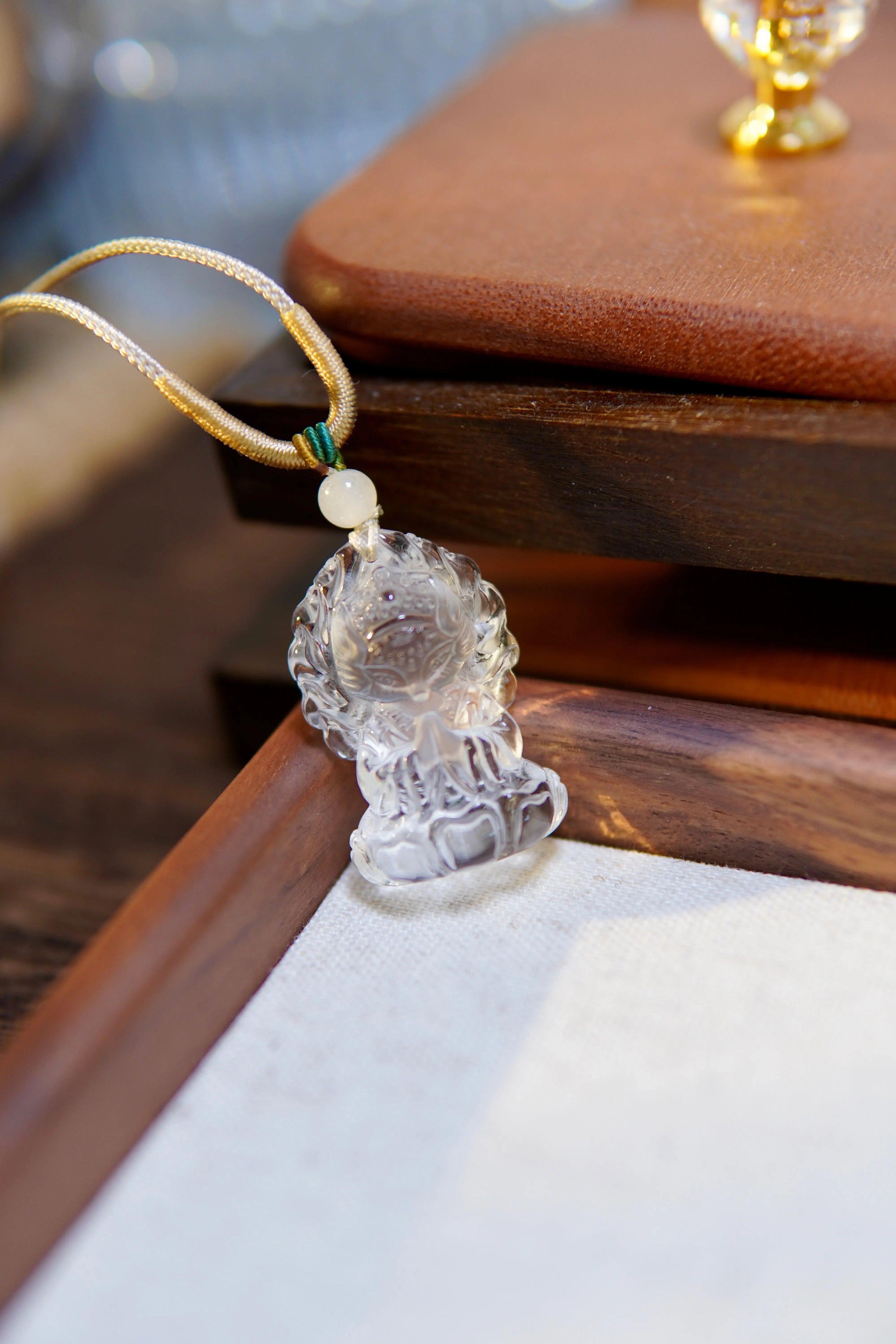 Clear Quartz Little Fox Pendant Necklace – Wisdom, Luck & Pure-Hearted Companionship Miya Atelier-Shenzhen