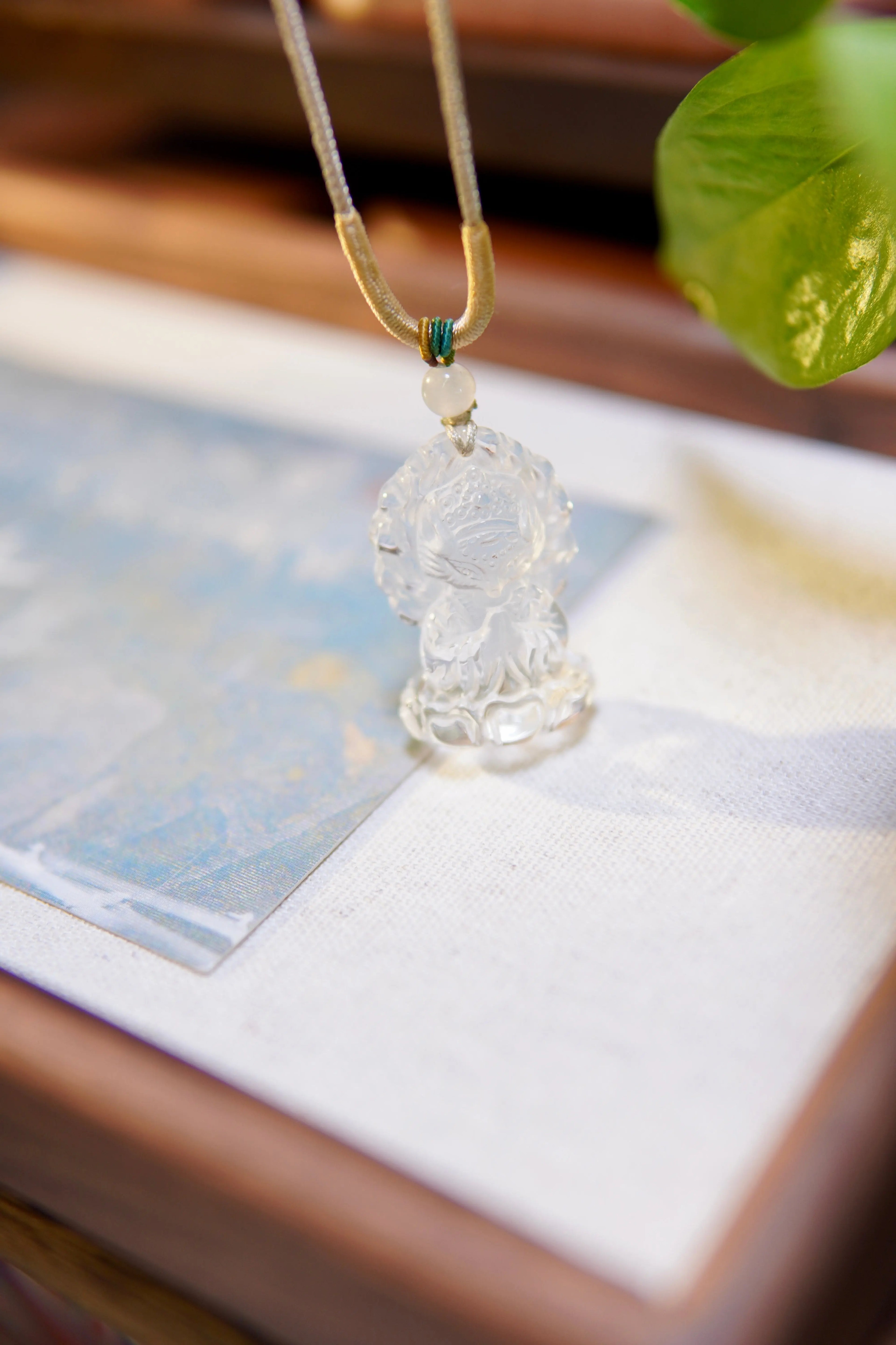 Clear Quartz Little Fox Pendant Necklace – Wisdom, Luck & Pure-Hearted Companionship Miya Atelier-Shenzhen