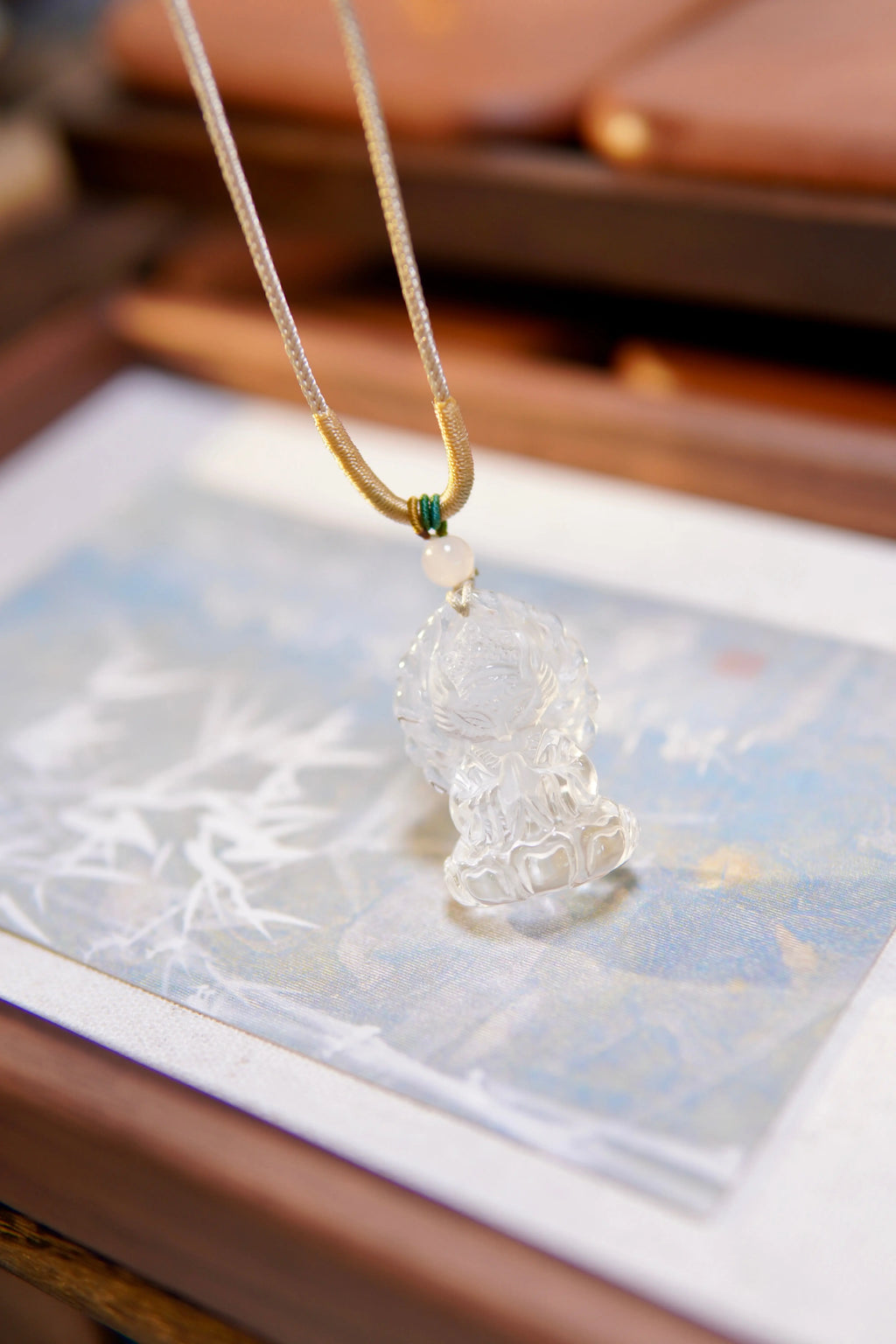 Clear Quartz Little Fox Pendant Necklace – Wisdom, Luck & Pure-Hearted Companionship Miya Atelier-Shenzhen