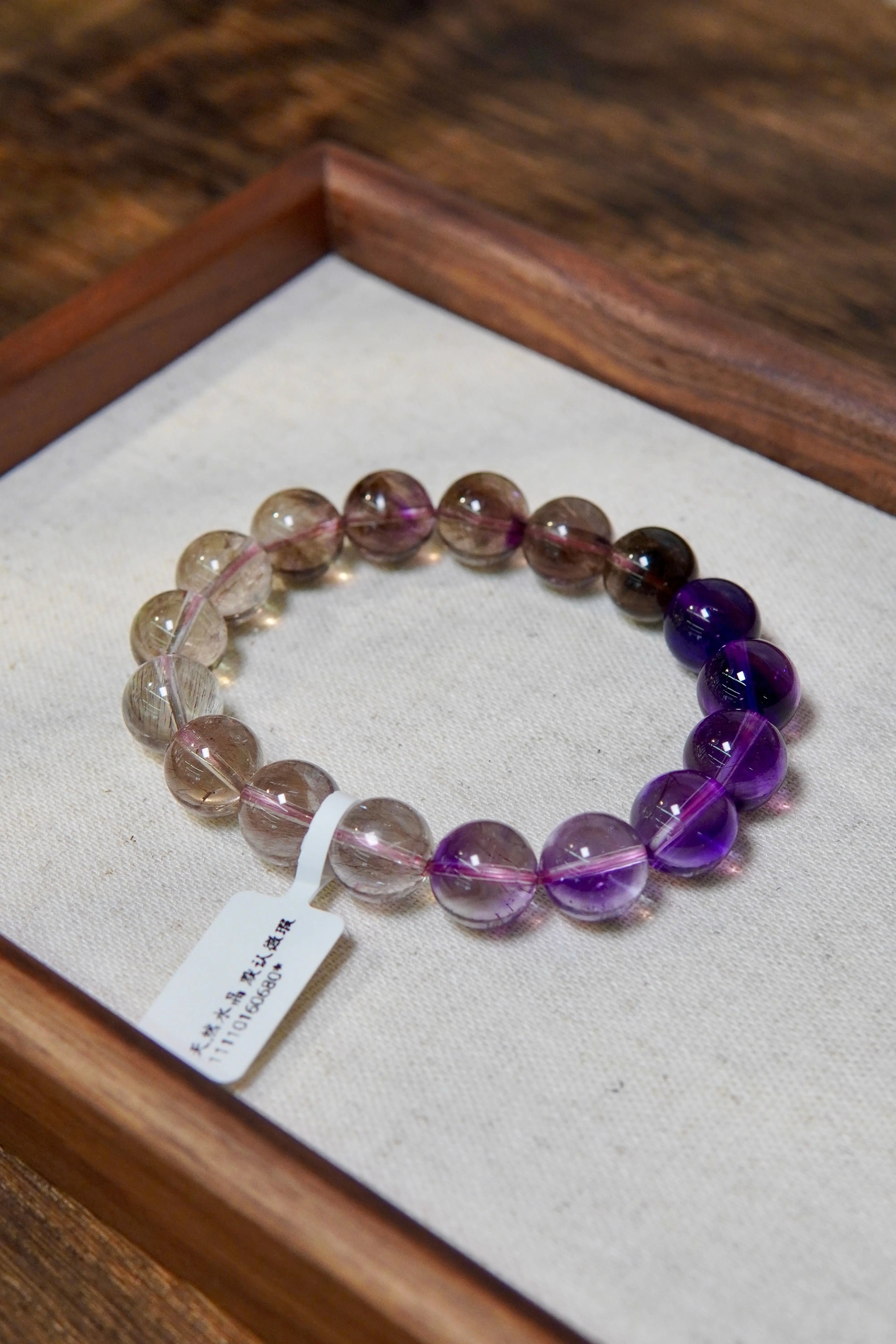 Gradient Super Seven Bracelet – 12mm Beads, Layered Luck & Energy Miya Atelier-Shenzhen