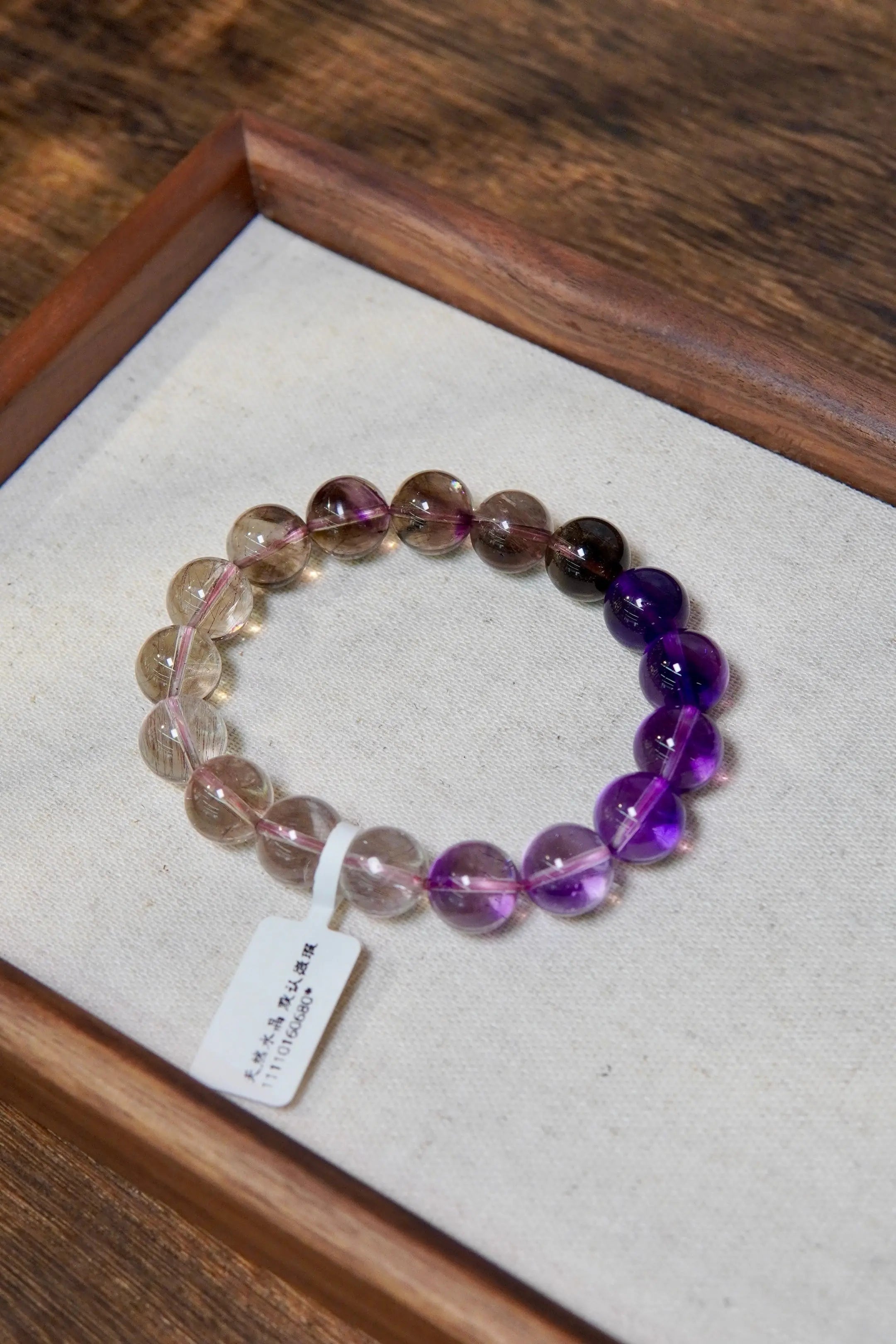 Gradient Super Seven Bracelet – 12mm Beads, Layered Luck & Energy Miya Atelier-Shenzhen