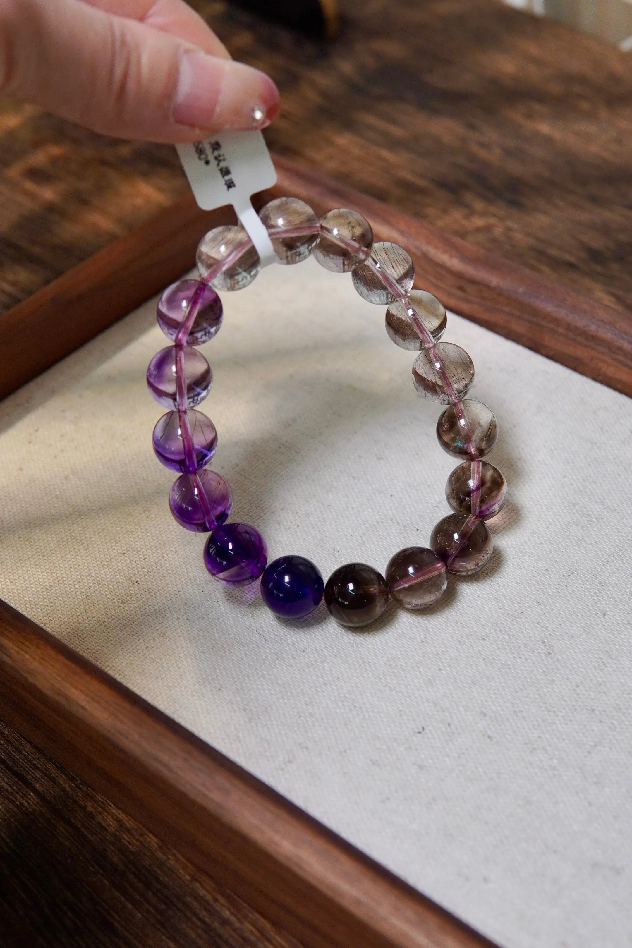Gradient Super Seven Bracelet – 12mm Beads, Layered Luck & Energy Miya Atelier-Shenzhen