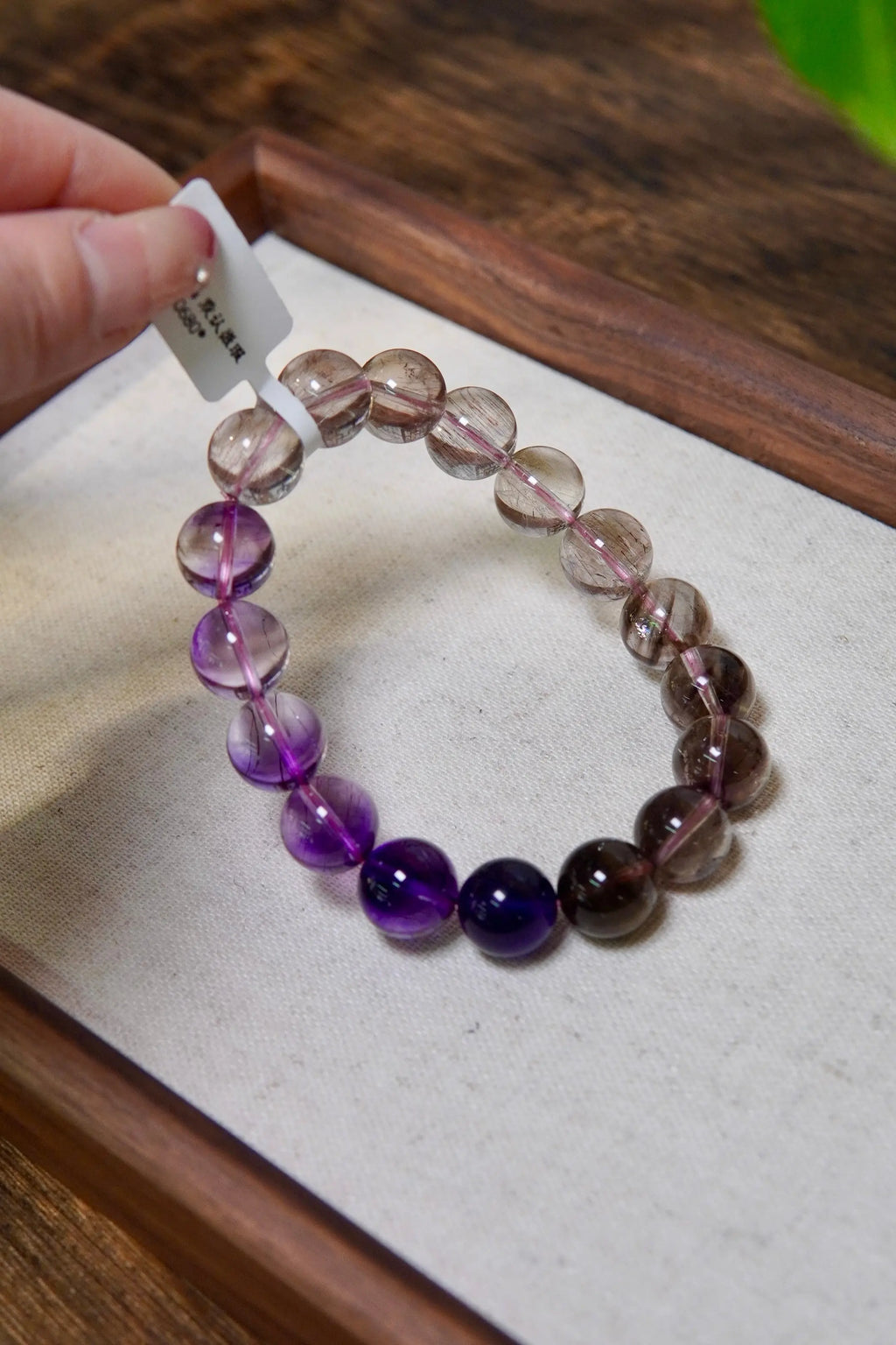 Gradient Super Seven Bracelet – 12mm Beads, Layered Luck & Energy Miya Atelier-Shenzhen