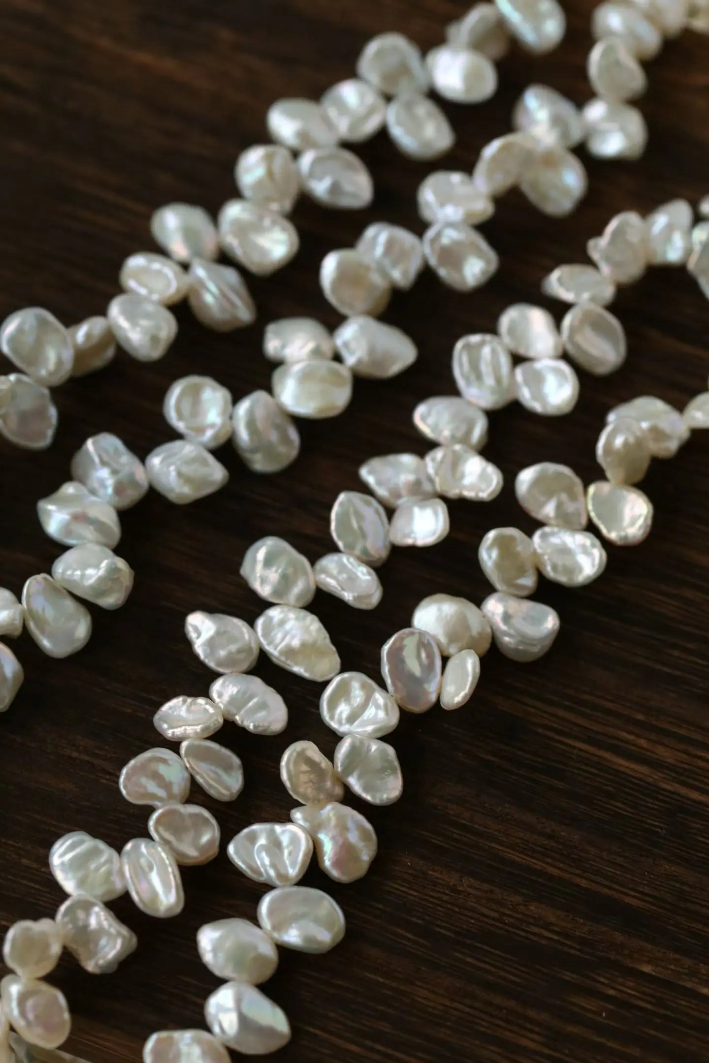 Natural Petal-Shaped Pearl Necklace