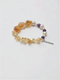 Golden Crystal & Violet Moon Bracelet Miya Atelier