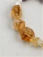 Golden Crystal & Violet Moon Bracelet Miya Atelier