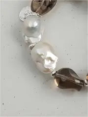 Inky Crystal & Dream Pearl Bracelet Miya Atelier
