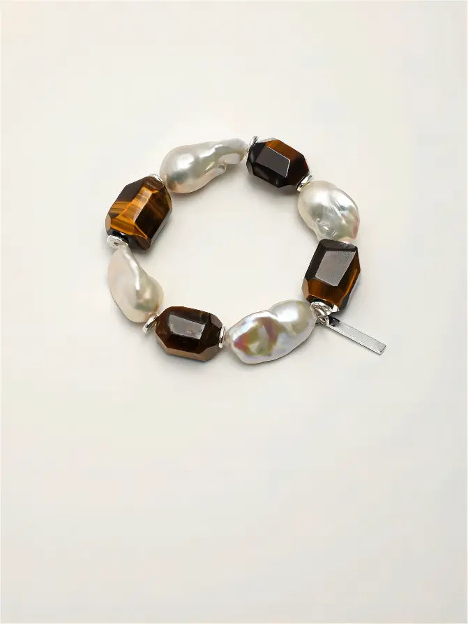 Golden Flow & Magnificent Pearl Bracelet Miya Atelier