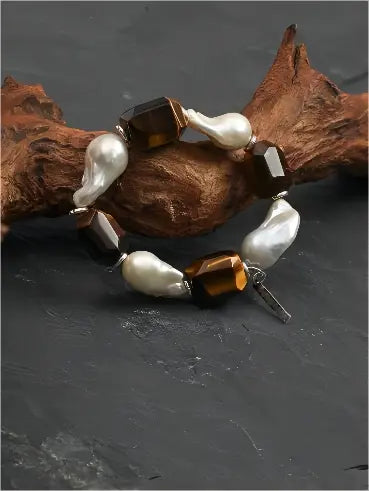 Golden Flow & Magnificent Pearl Bracelet Miya Atelier