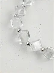 Crystal Edge & Grey Pearl Bracelet Miya Atelier