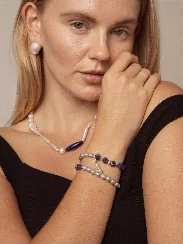 Iris Ash - Pearl Beaded Bracelet Miya Atelier