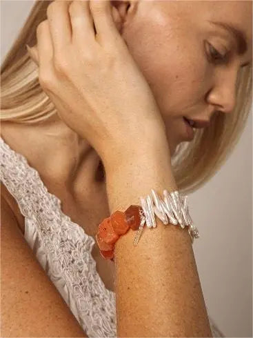 Burning Agate Bracelet Miya Atelier