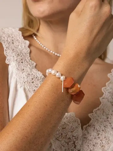 Fiery Agate Bracelet Miya Atelier