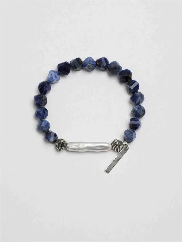 The Sterling & Azure Bracelet Miya Atelier