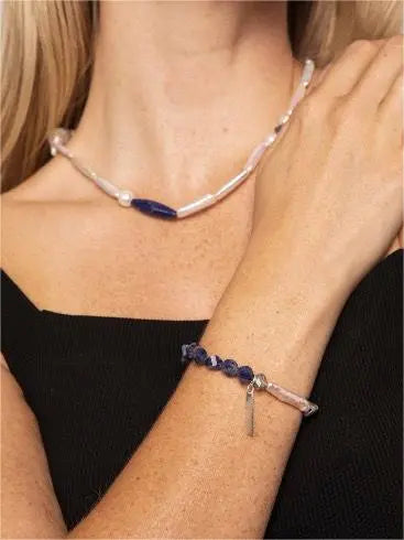 The Sterling & Azure Bracelet Miya Atelier