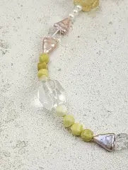 The Iridescent Dawn Stone Necklace Miya Atelier
