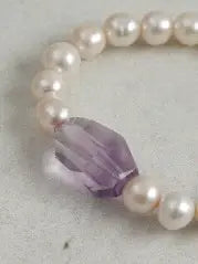 The Dewdrop Amethyst Bracelet Miya Atelier