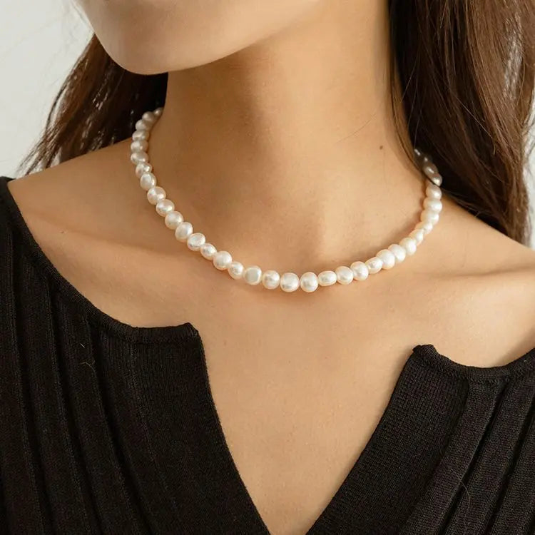 Vintage Baroque Pearl Choker Necklace Miya Atelier-Shenzhen