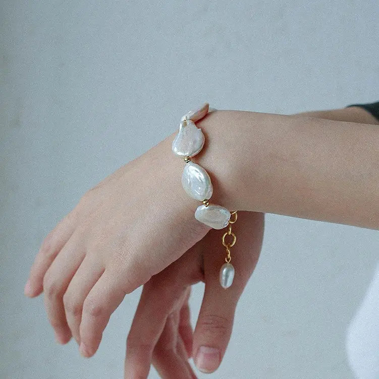 Natural Baroque Pearl Statement Bracelet Miya Atelier-Shenzhen