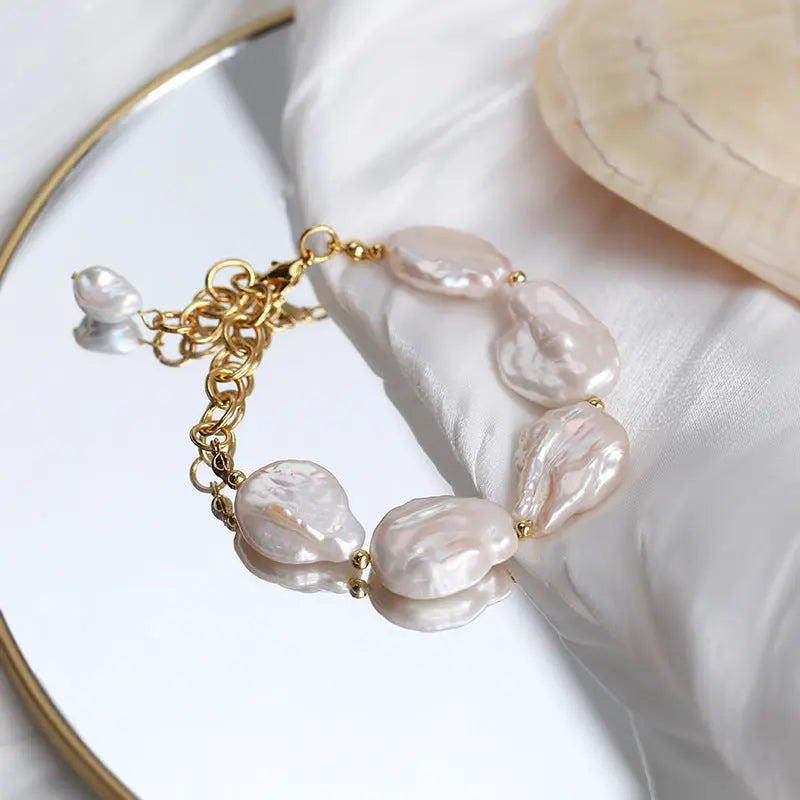 Natural Baroque Pearl Statement Bracelet Miya Atelier-Shenzhen