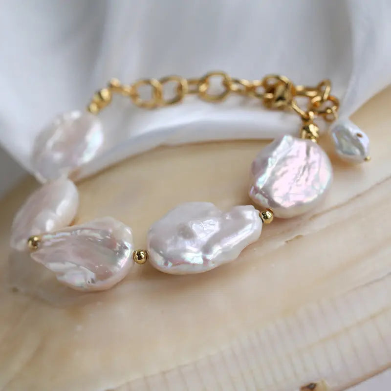 Natural Baroque Pearl Statement Bracelet Miya Atelier-Shenzhen