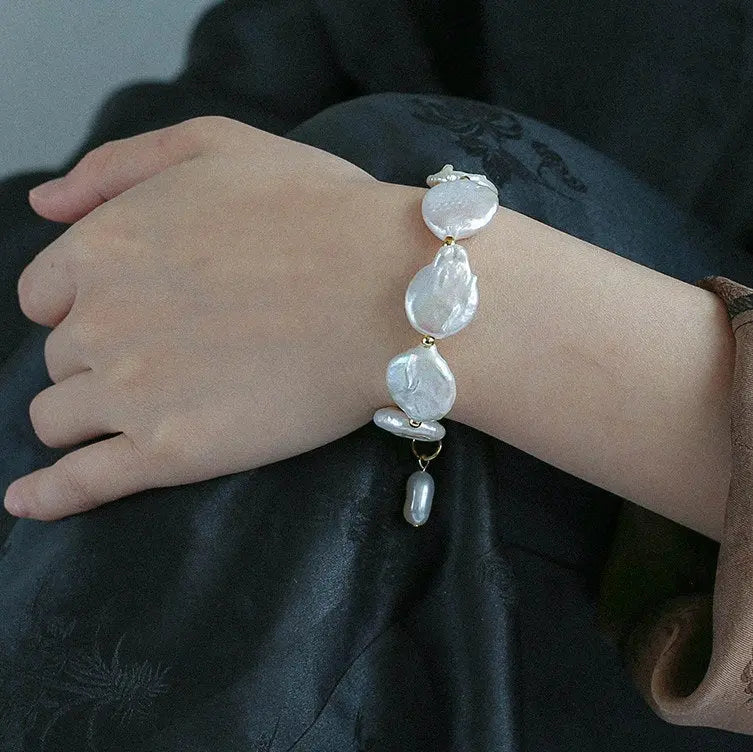 Natural Baroque Pearl Statement Bracelet Miya Atelier-Shenzhen