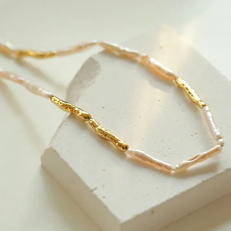 Stick Baroque Pearl Choker Necklace Miya Atelier-Shenzhen