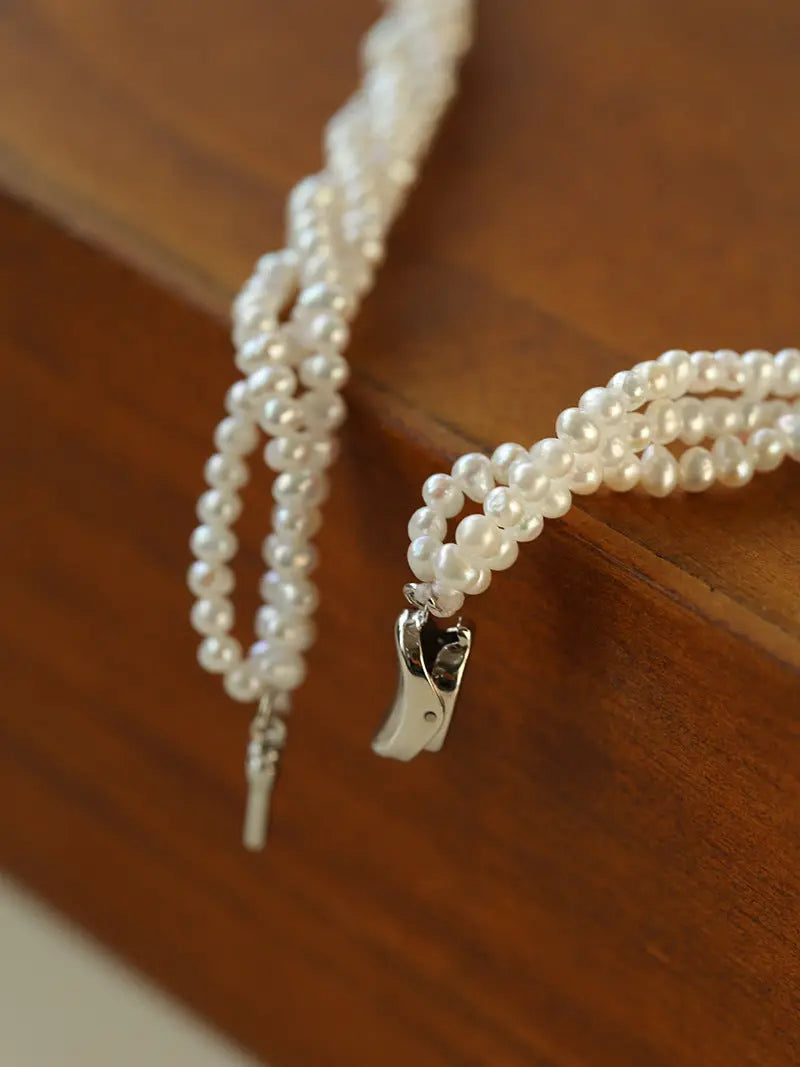 Triple-Layer Mini Freshwater Pearl Choker Miya Atelier-Shenzhen