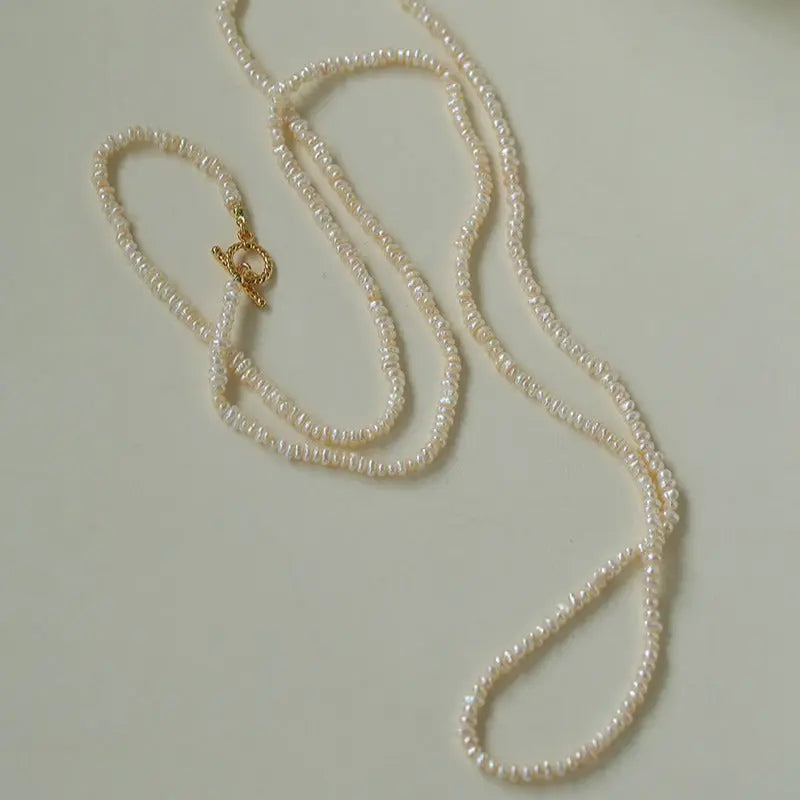 Extra-Long Versatile Freshwater Pearl Sweater Chain